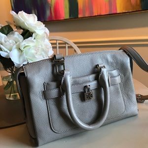 Tory Burch double T padlock Satchel